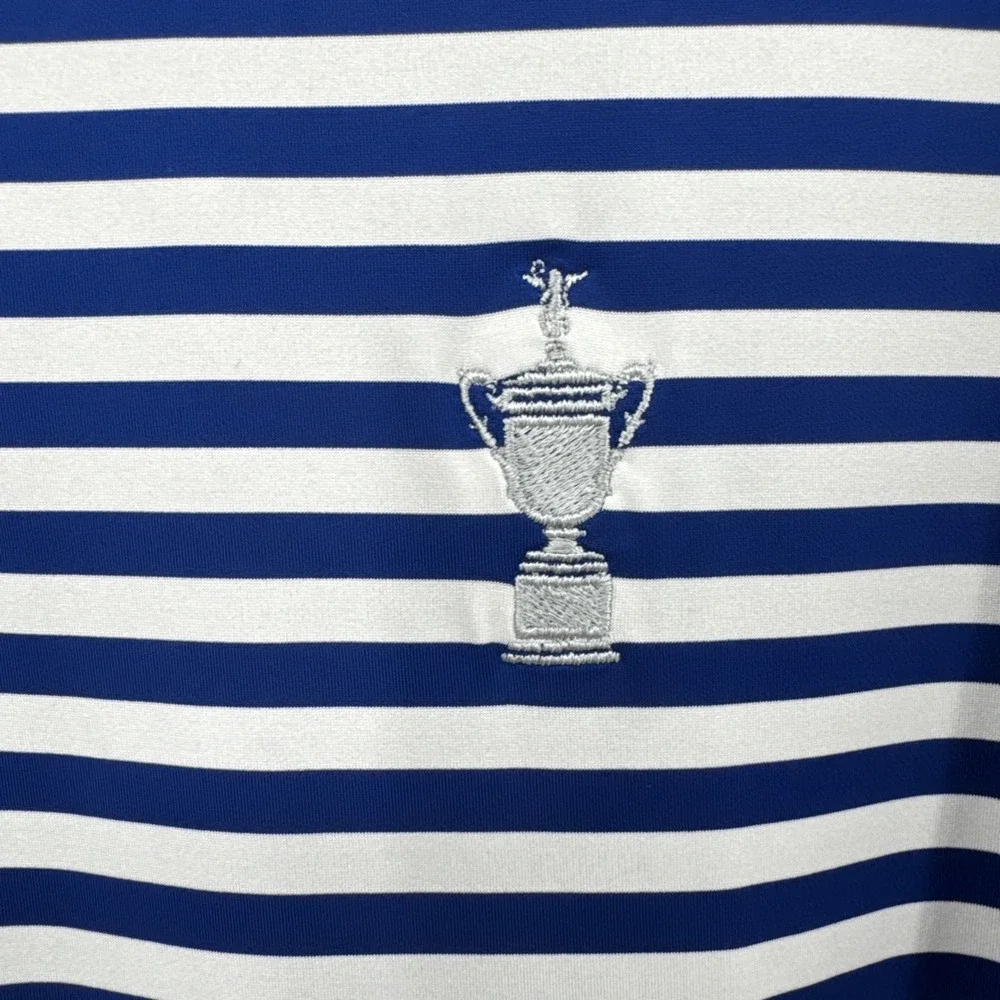 RLX Ralph Lauren 122nd US Open  Performance Polo Shirt XXL Blue & White